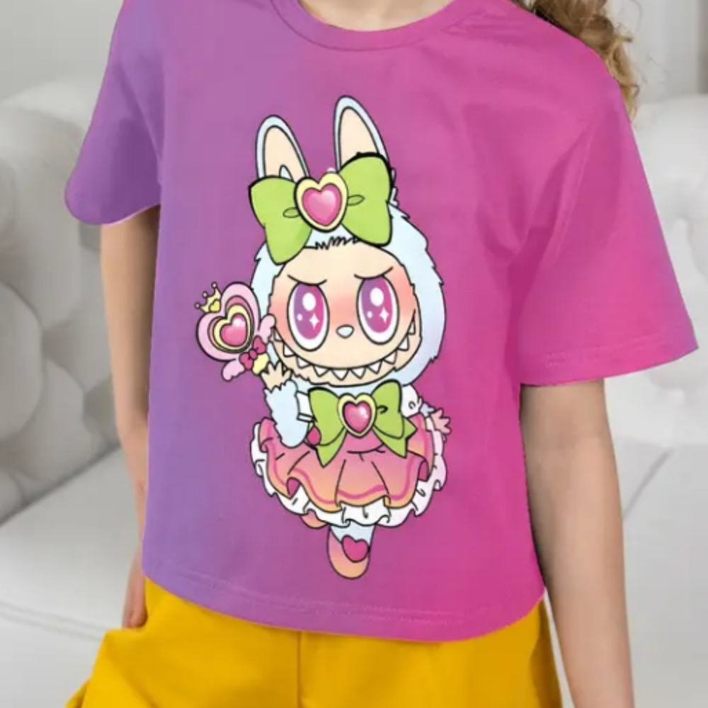 Donated To Shelter Purple Graphic Kids T-Shirt - Picture 2 of 5